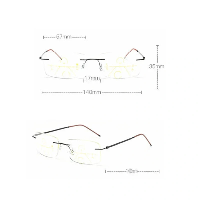 Tivoli Vision Multifocal Glasses New