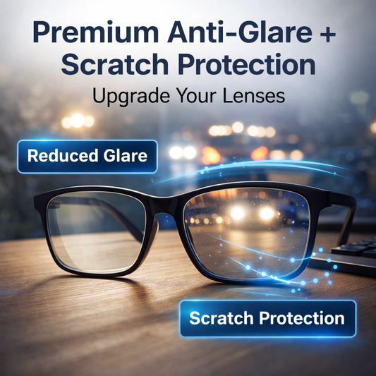 Premium Anti-Glare + Scratch Protection Coating